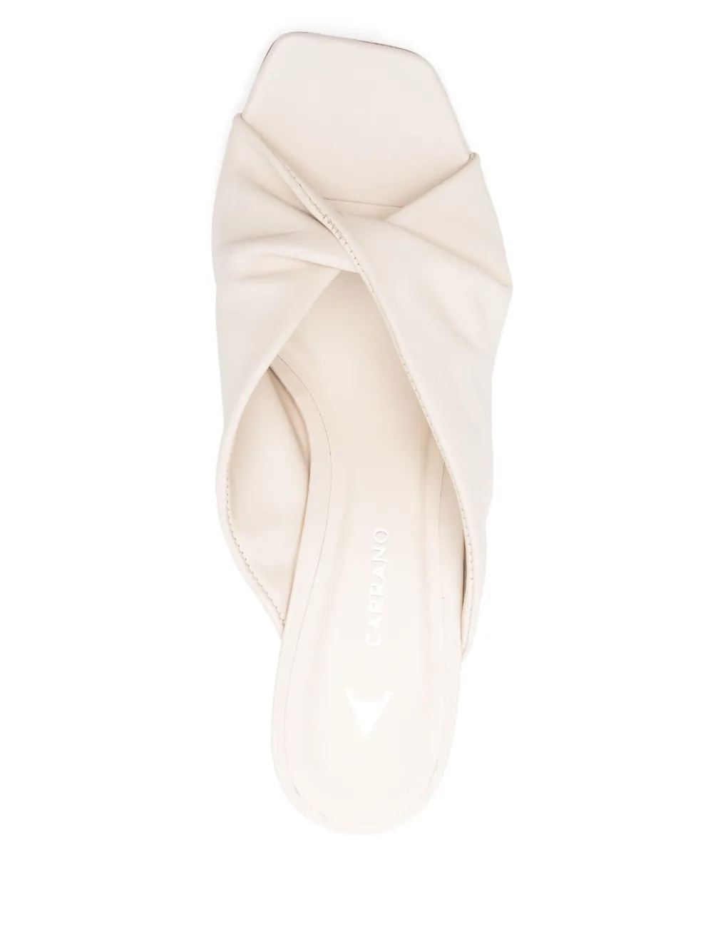 CARRANO 70mm Twist sandals Neutrals