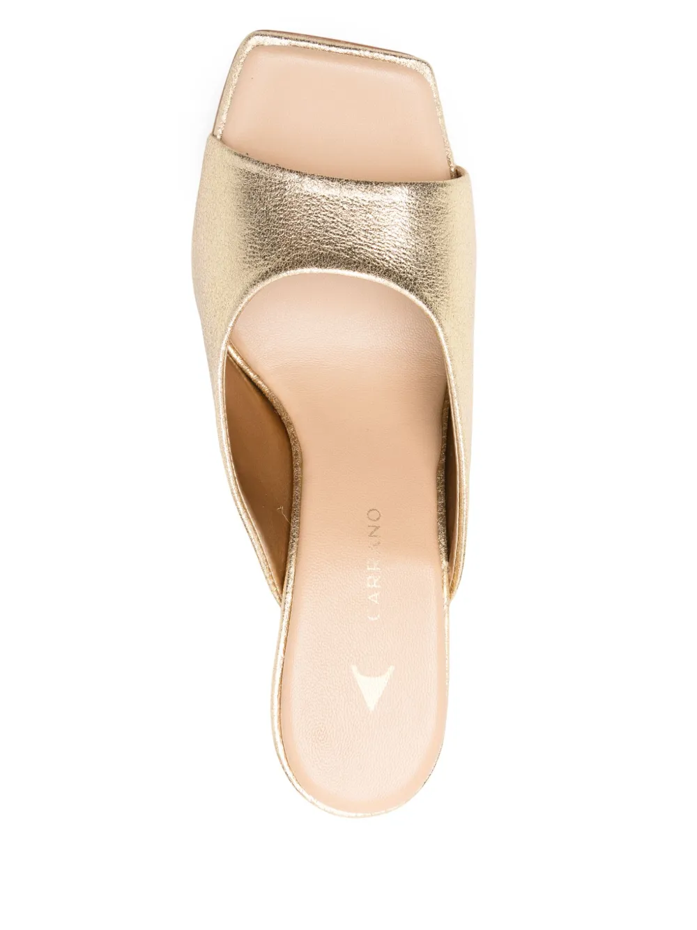 CARRANO 95mm leather sandals Gold