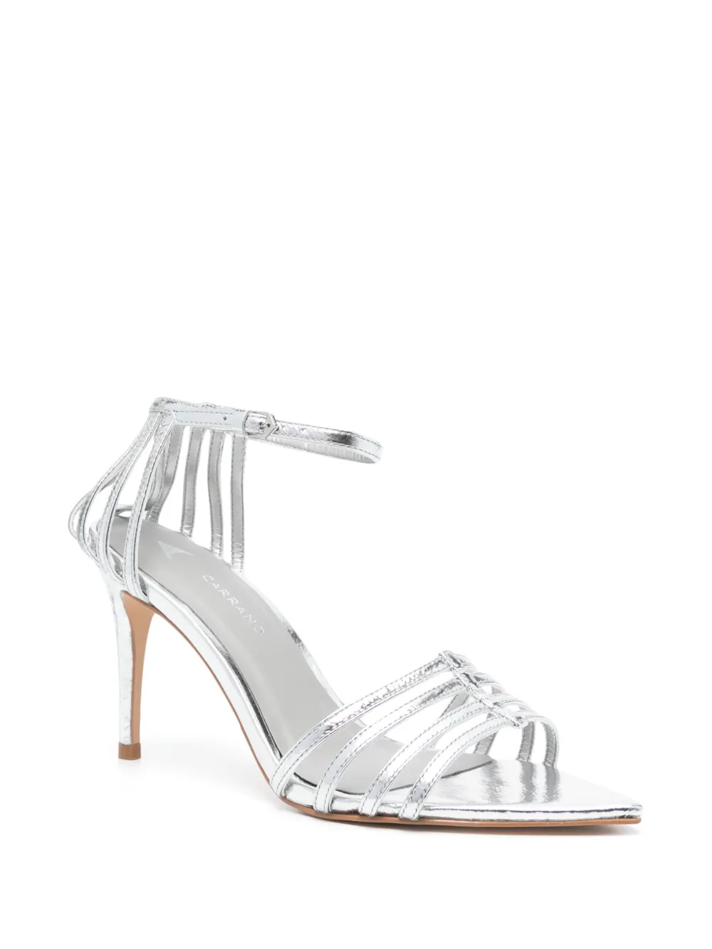 CARRANO 90mm leather sandals Silver