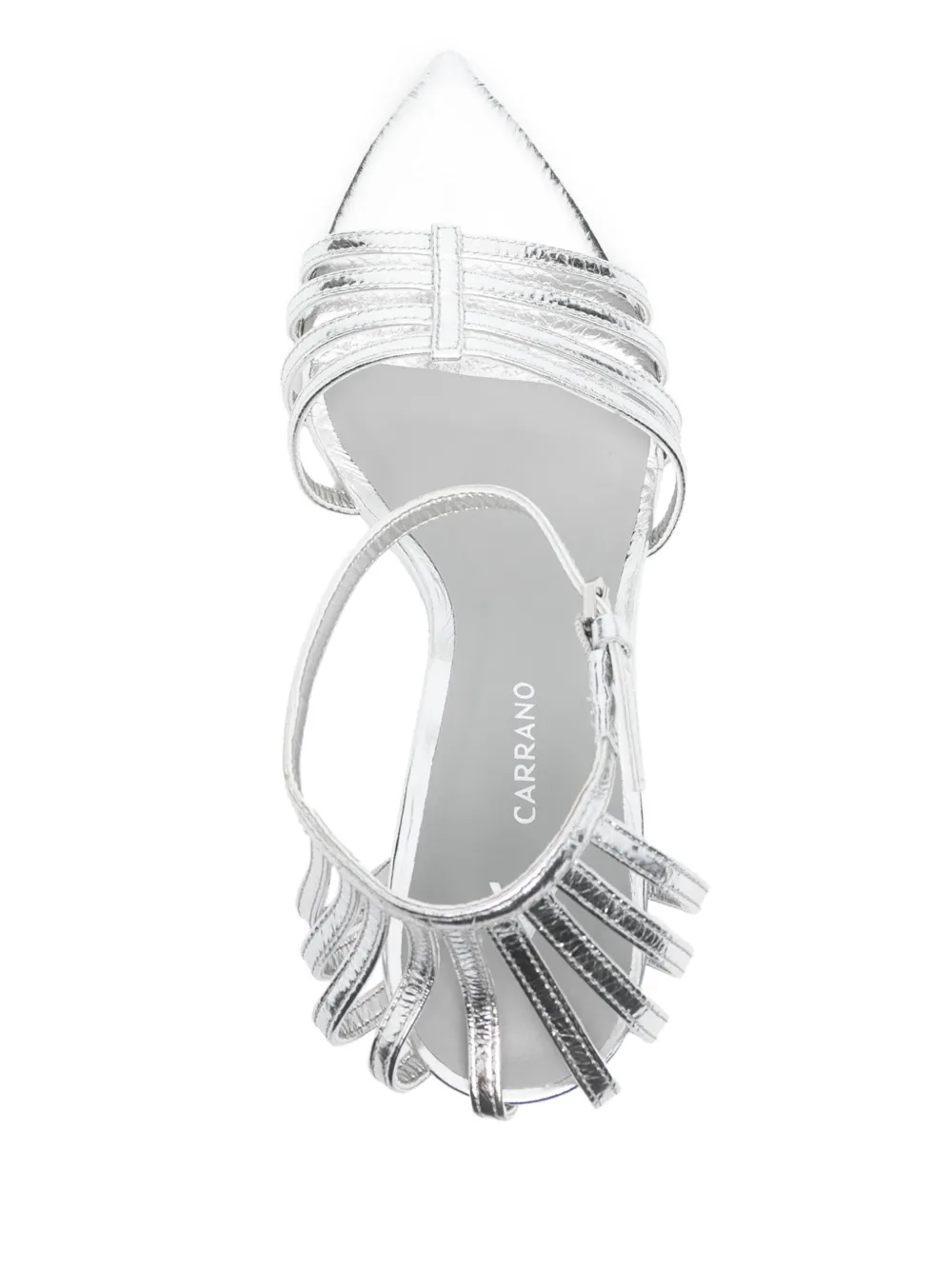 CARRANO 90mm leather sandals Silver