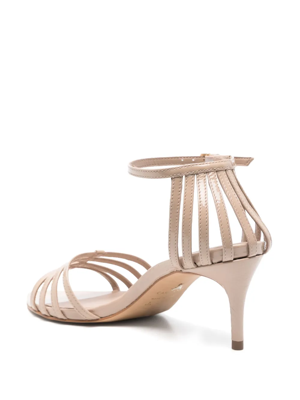 CARRANO 65mm leather sandals Neutrals