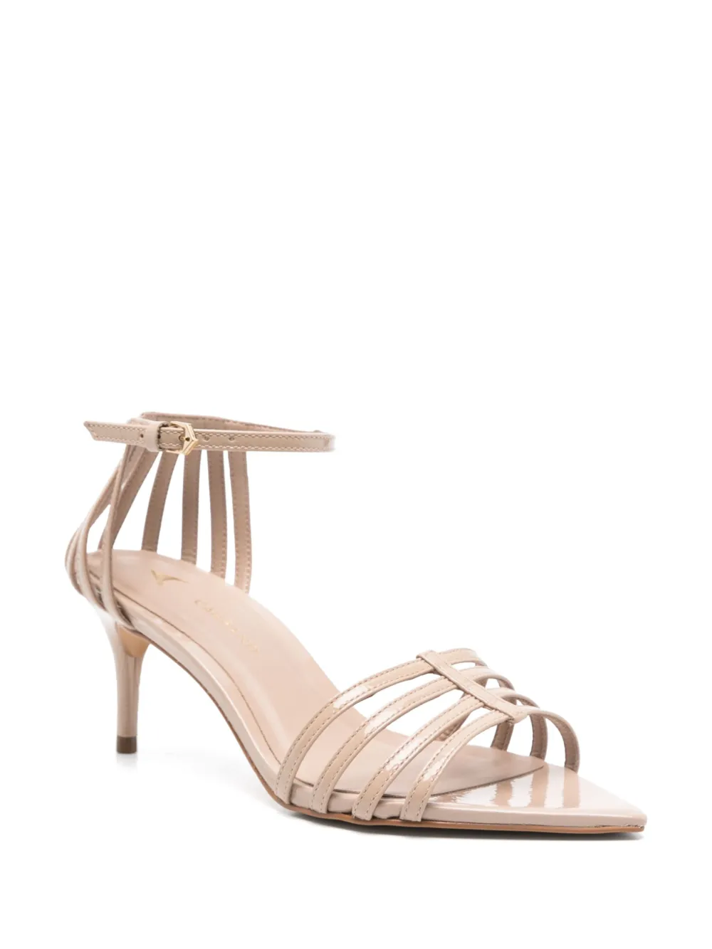 CARRANO 65mm leather sandals Neutrals