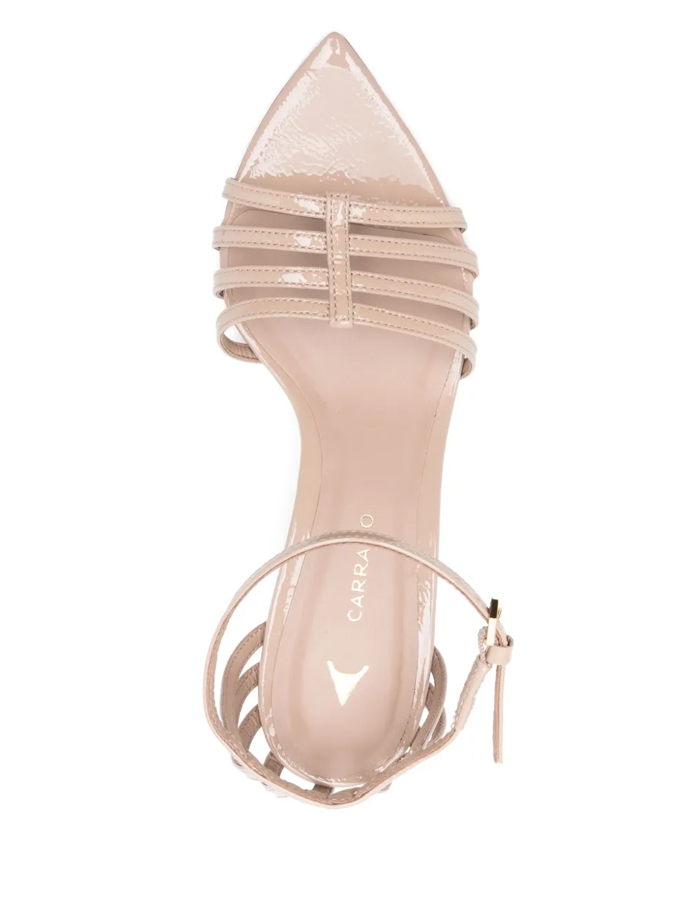 CARRANO 65mm leather sandals Neutrals