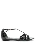CARRANO leather flat sandals - Black