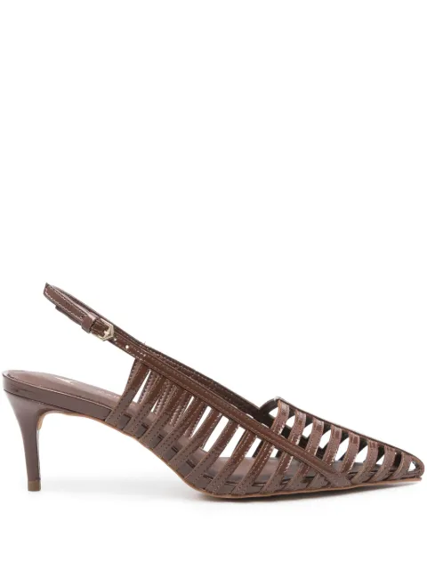 CARRANO 70mm leather slingback pumps