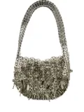 Rabanne 1969 Moon chain-link shoulder bag - Silver