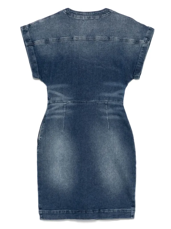 Moschino ジーンズジップディテールミニデニムドレス MOSCHINO JEANS デニム ミニドレス | ブルー | FARFETCH JP