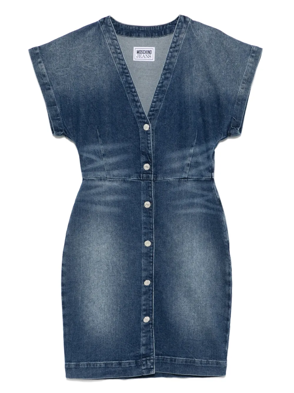 denim mini dress