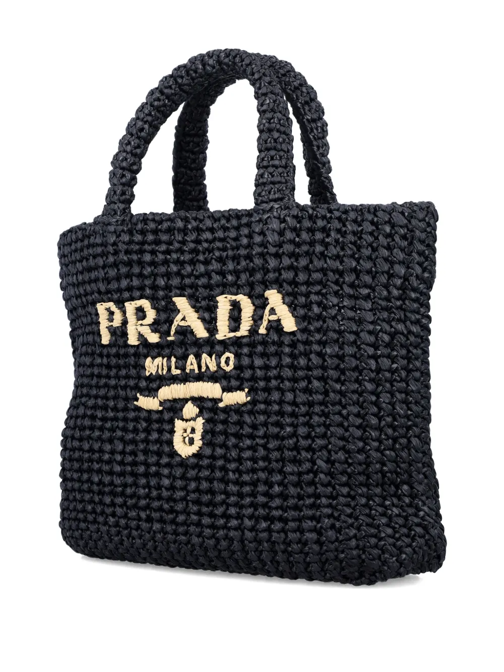 Prada Gehaakte shopper Zwart