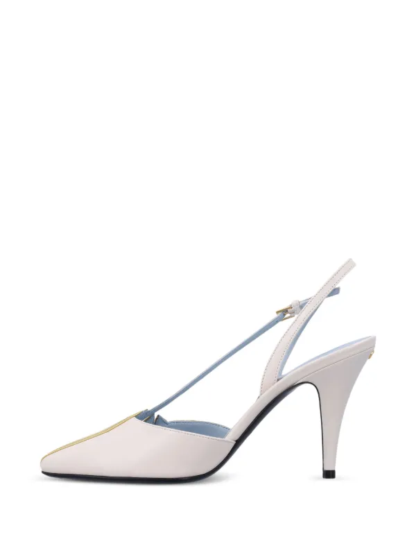 VALENTINO>>メタリックレザー スリングバック パンプス Valentino Garavani メタリック スリングバック パンプス