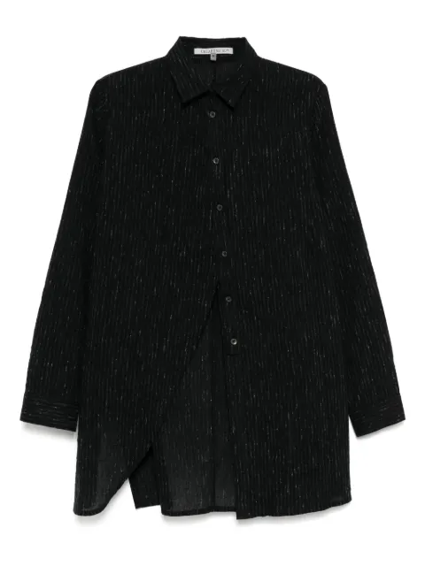CHIAHUNG SU asymmetric striped shirt