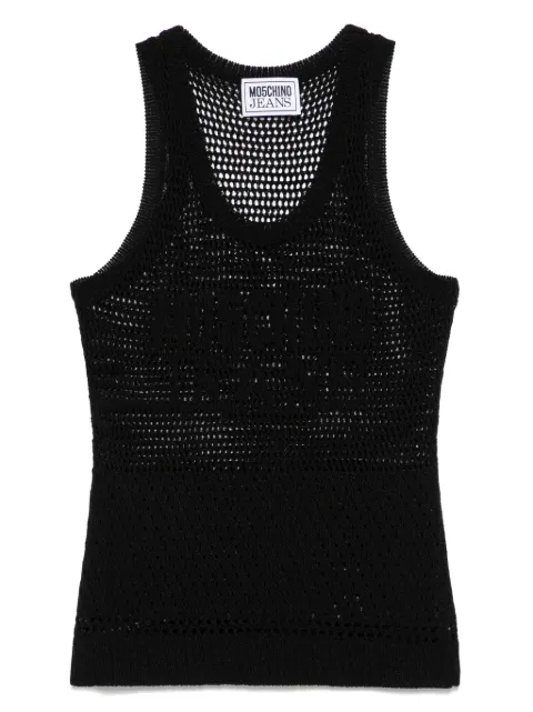 MOSCHINO JEANS open-knit top