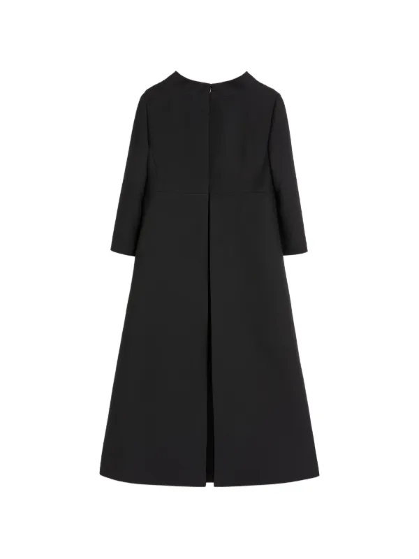 valentino black midi dress Crepe Couture embellished midi dress in black - Valentino