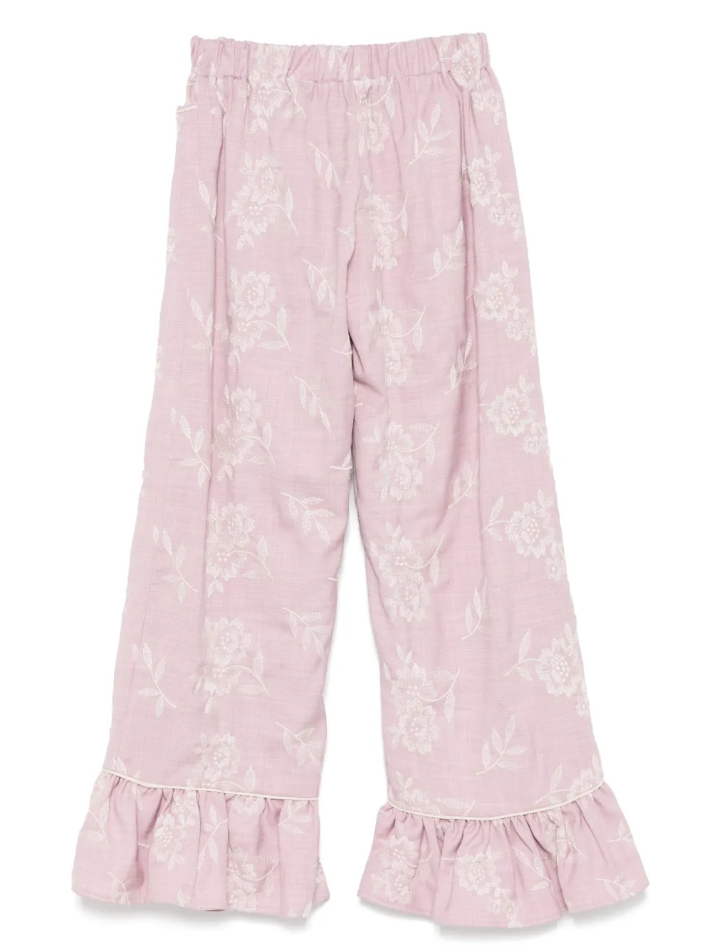 LA STUPENDERIA EMBROIDERED TROUSERS