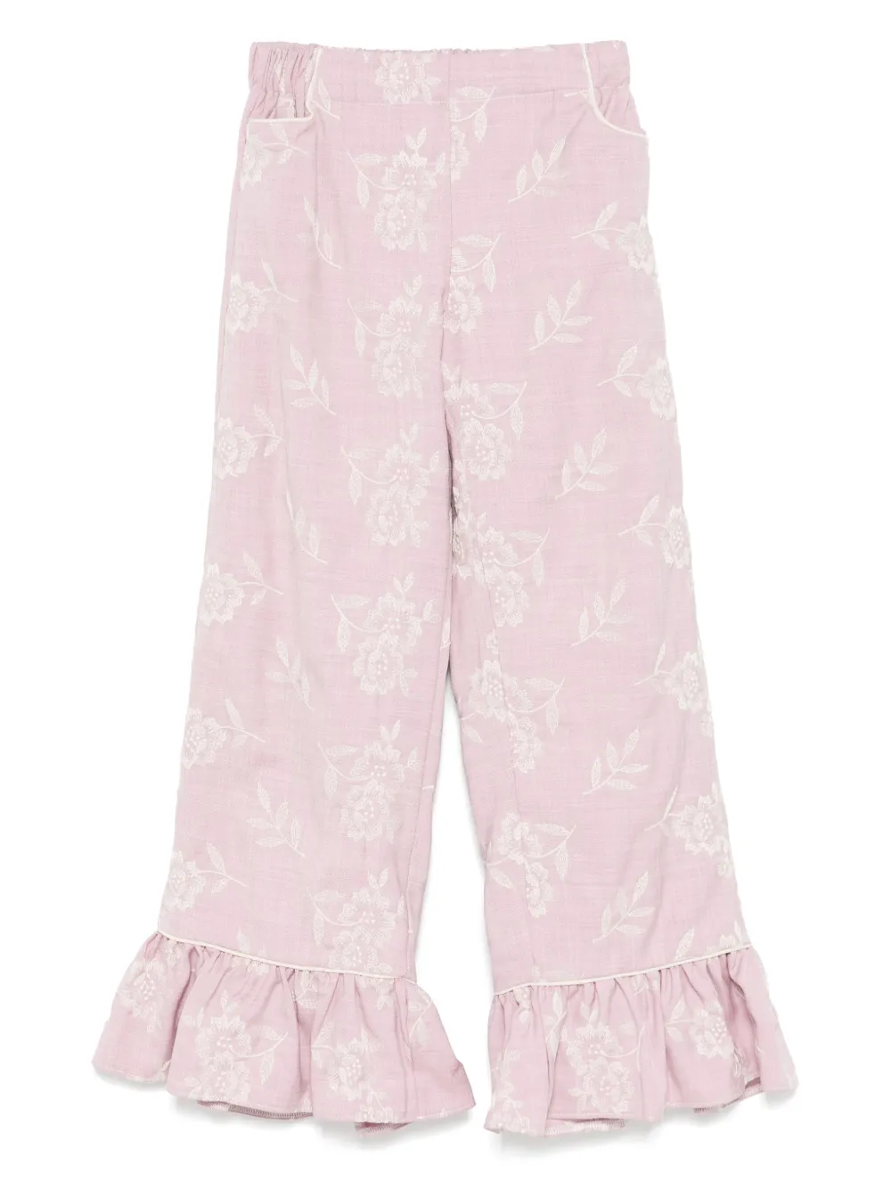 LA STUPENDERIA EMBROIDERED TROUSERS