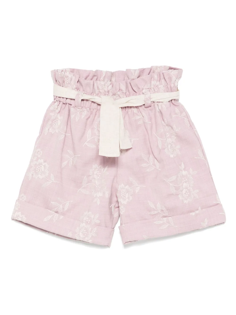 La Stupenderia belted shorts - ピンク La Stupenderia belted shorts - ピンク