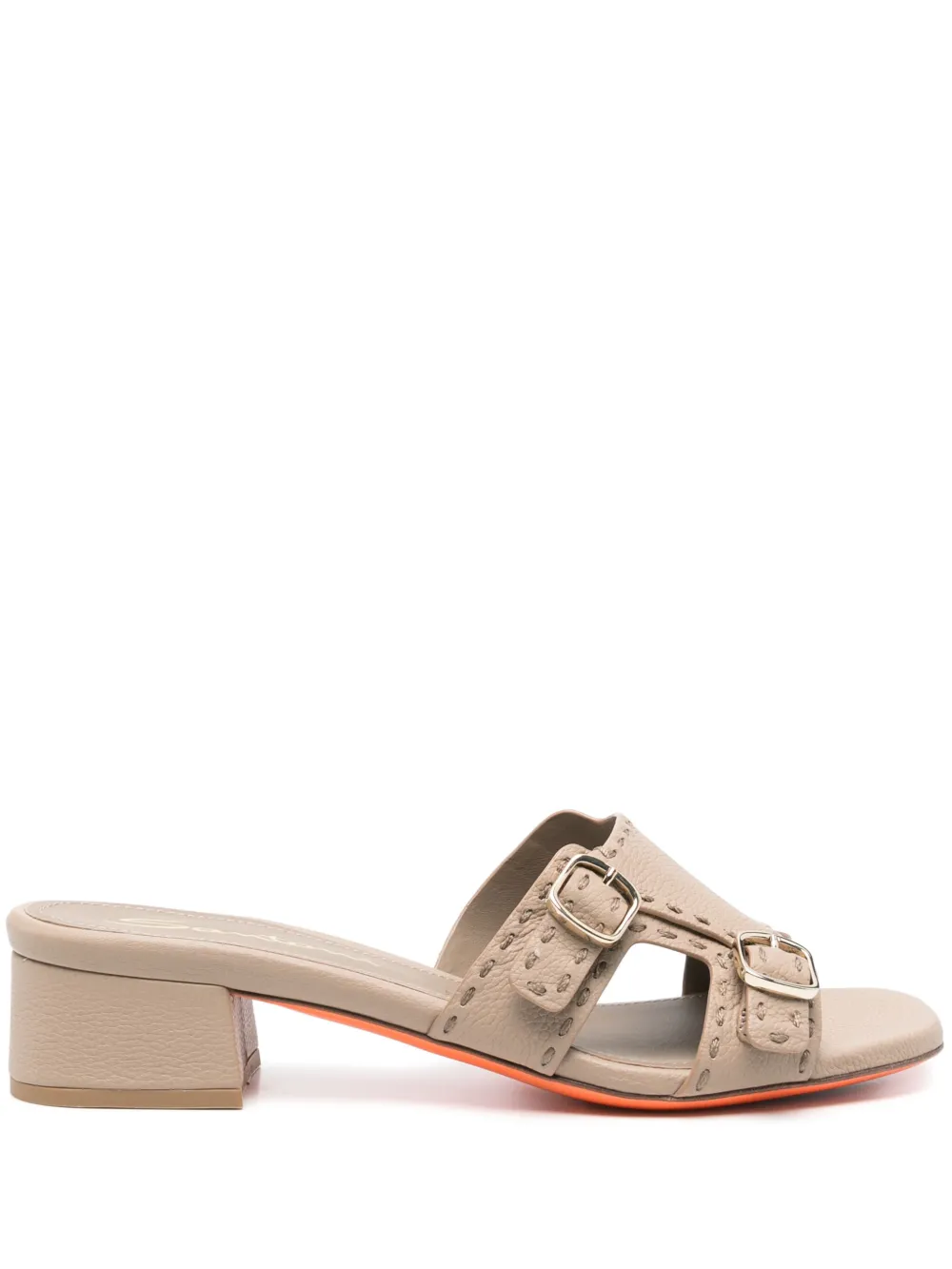 Santoni 35 mm sandalen met gespdetail Beige