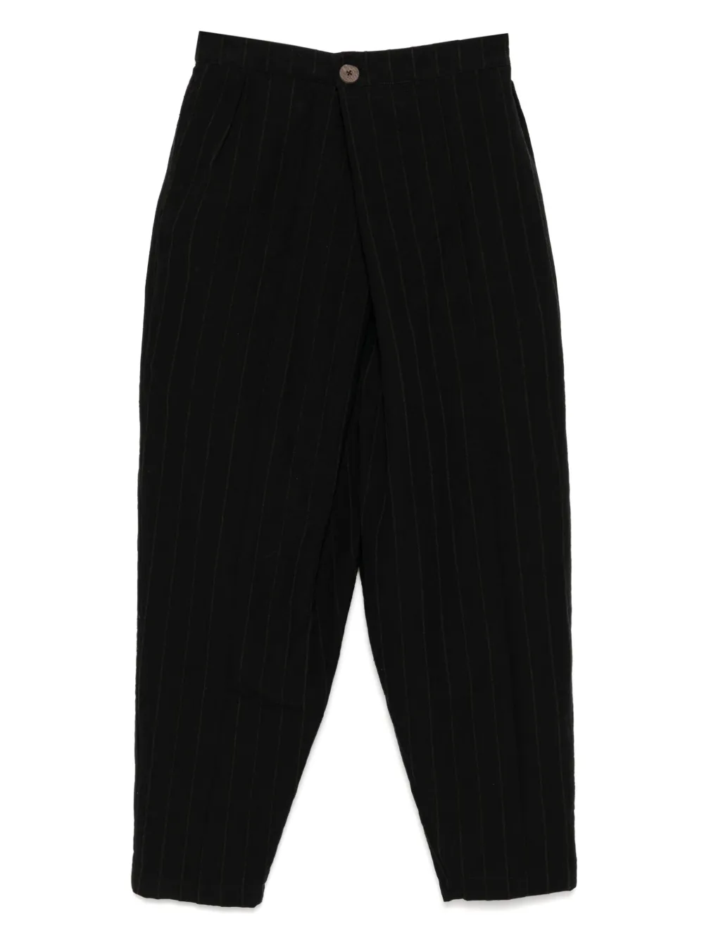CHIAHUNG SU striped trousers | Black | Image 1