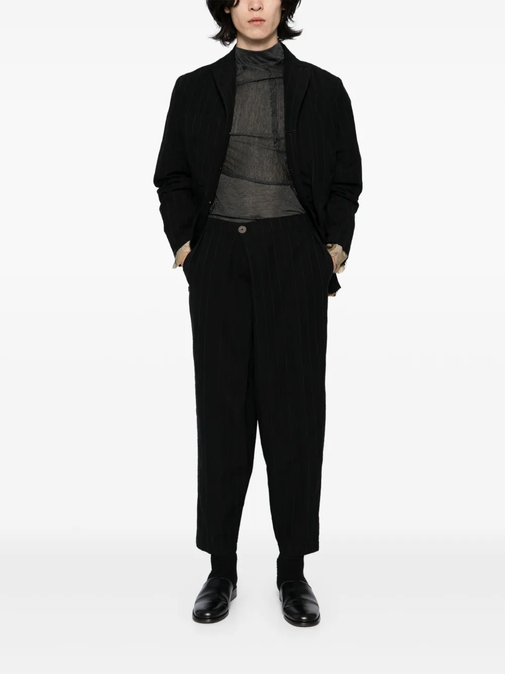 CHIAHUNG SU striped trousers | Cropped Pants | Image 2