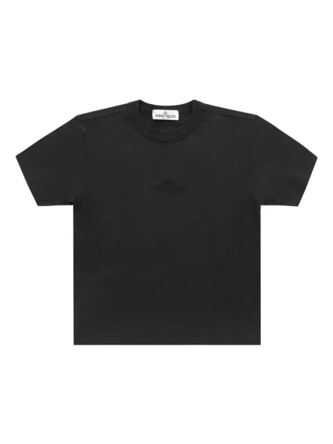 Stone Island Junior logo-embroidered T-shirt