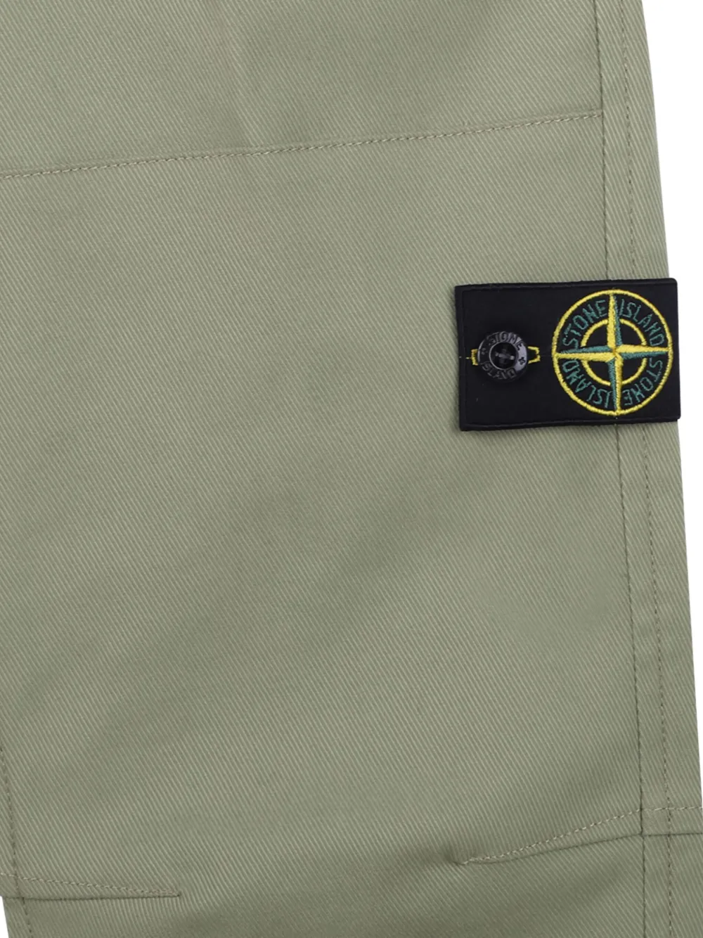 Stone Island Junior Broek met Compass-logopatch Groen