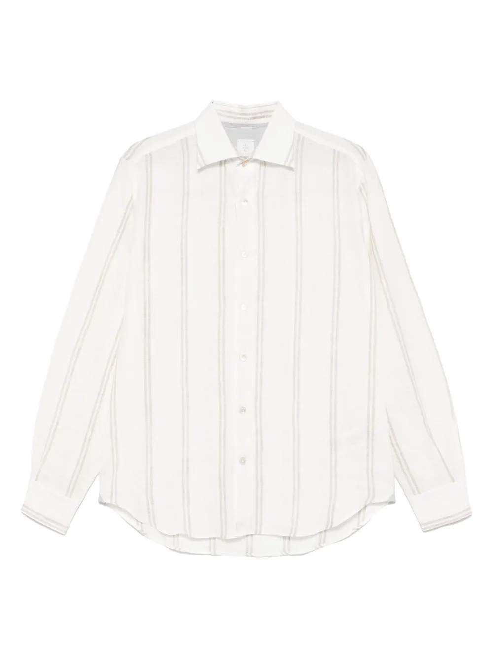 Eleventy camisa con rayas estampadas | blanco | Image 1