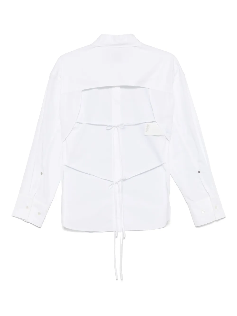 MOSCHINO JEANS Blouse met open rug - Wit