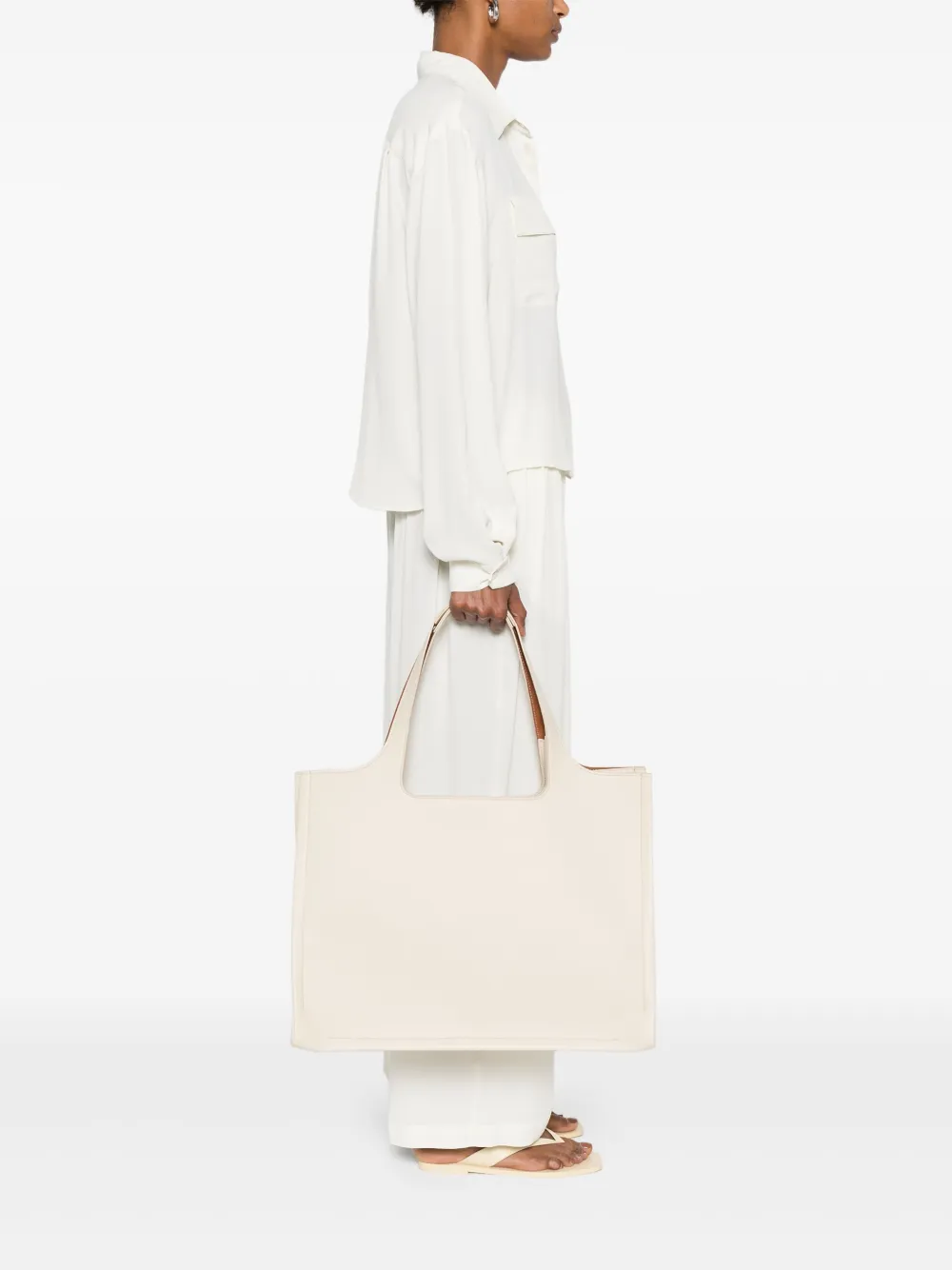 Themoirè Morea tote bag - Beige