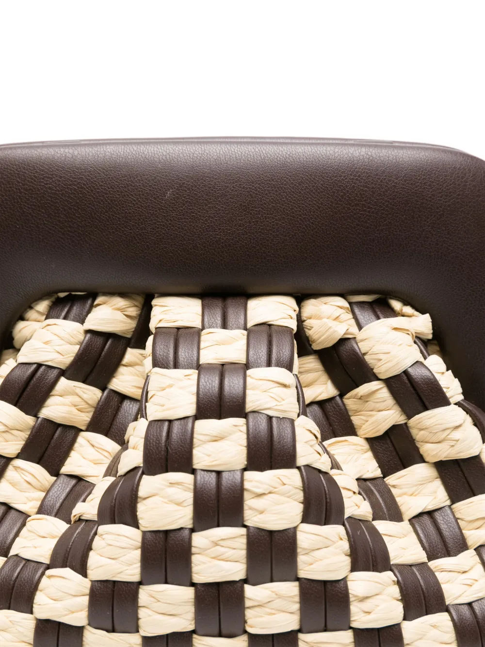 Themoirè Tia clutch Bruin