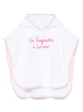 MC2 Saint Barth Kids cotton terry bathrobe - White