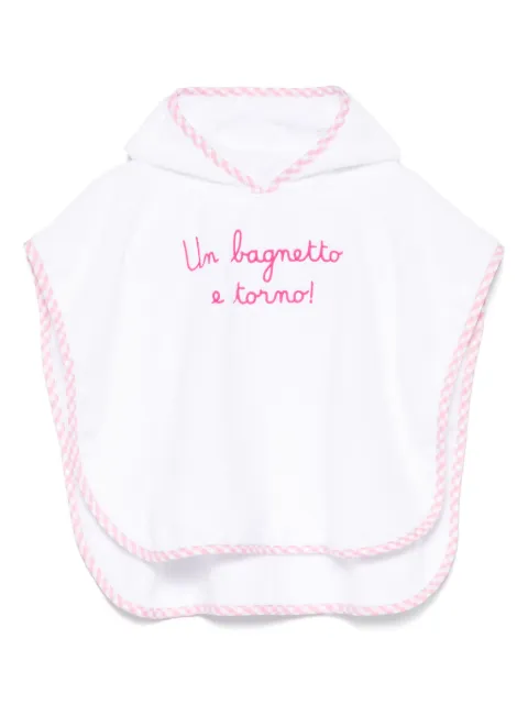 MC2 Saint Barth Kids bata de baño de algodón en tejido de rizo