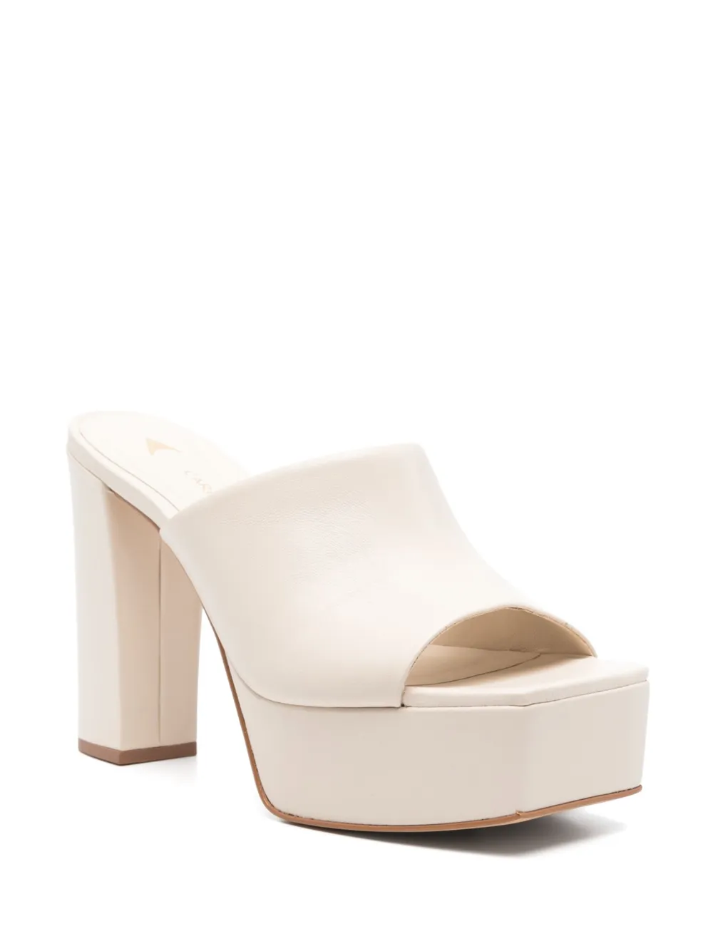 CARRANO 110mm leather sandals Neutrals