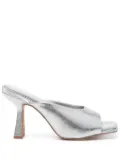 CARRANO 95mm metallic mules - Silver