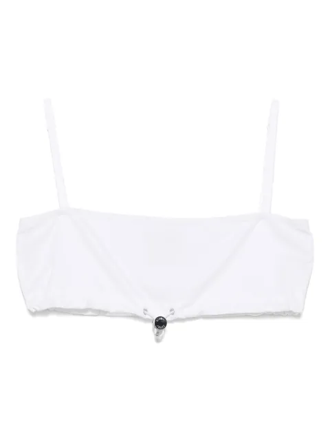 MOSCHINO JEANS poplin cropped top