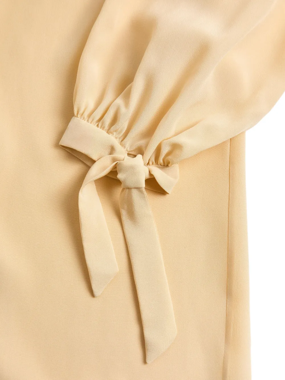 Valentino Garavani Crêpe de chine overhemd Geel