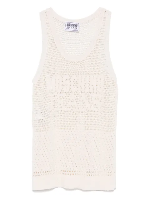 MOSCHINO JEANS open-knit top