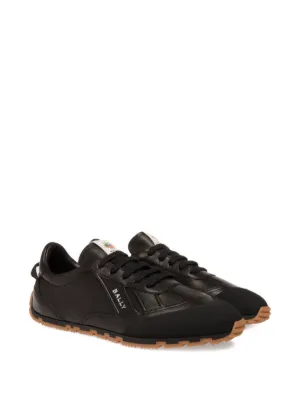 スニーカー BALLY Women Sneakers WK00CE BU006 U901 Black Bally Black Maily Calf Embossed Low-Top Sneakers, Brand Size