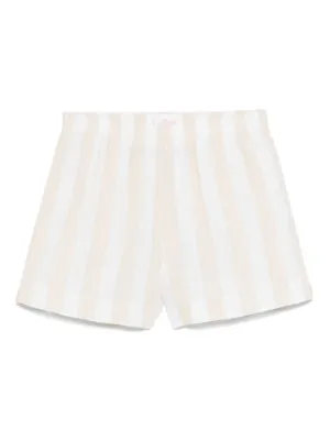ショートパンツ MC2 Saint Barth MEAVE - Striped cotton shorts Woman cotton striped pull up shorts Meave – MC2 Saint Barth