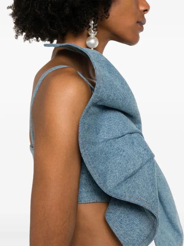 Nina Ricci giant-bow Top | Blue | FARFETCH BH