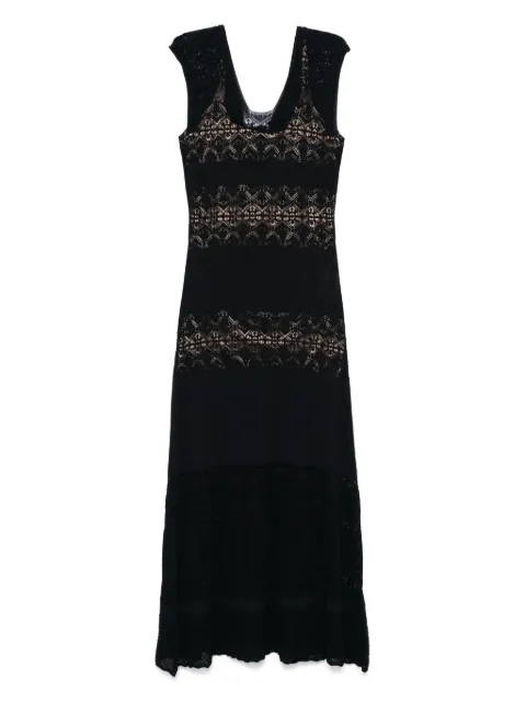 TWINSET crochet-detailed maxi dress