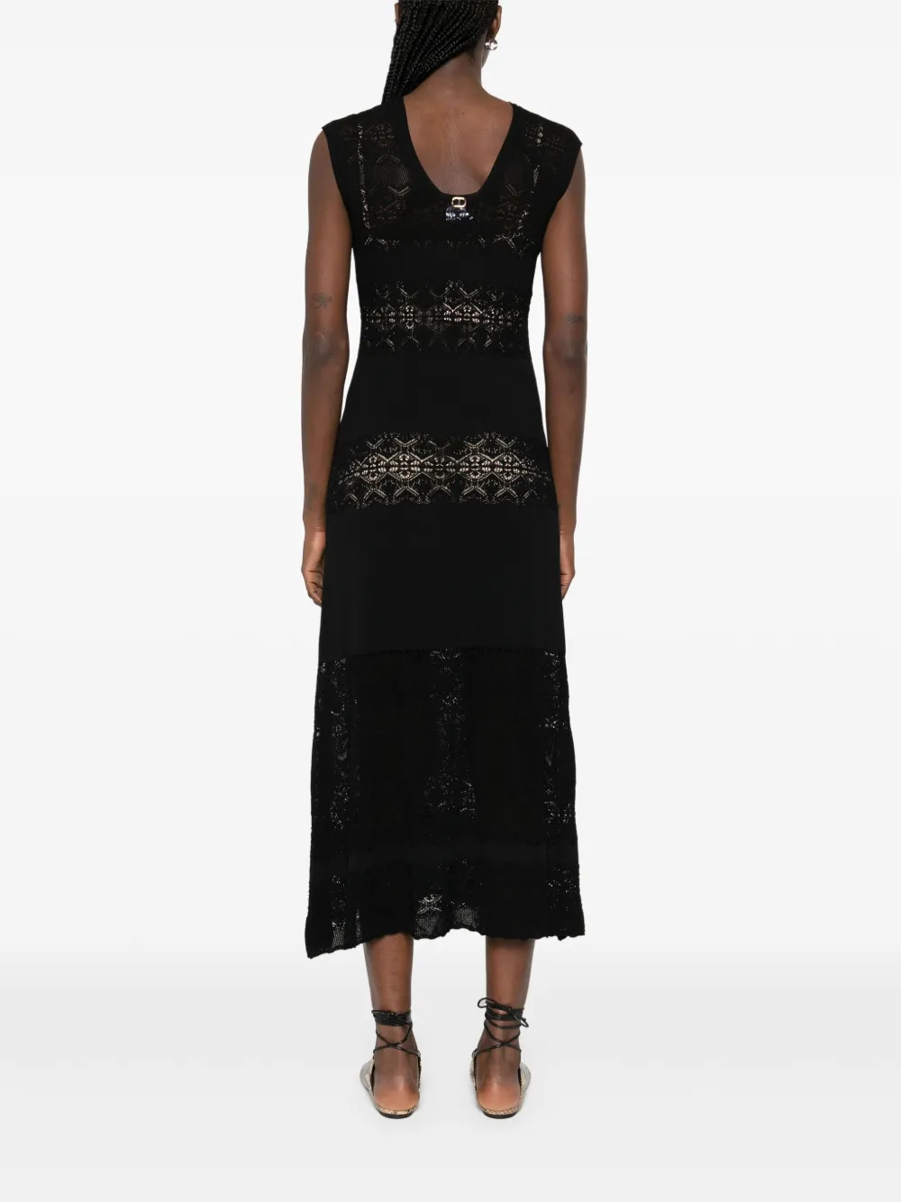 TWINSET CROCHET-DETAILED MAXI DRESS