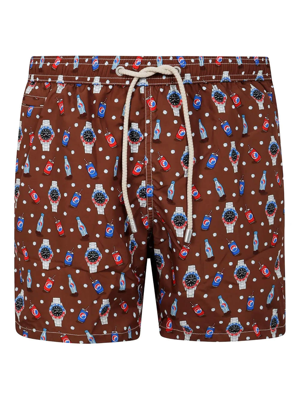 MC2 Saint Barth shorts de playa con estampado gráfico | rojo | Image 1