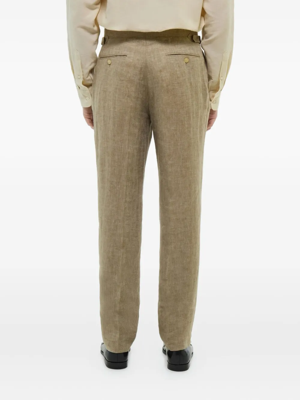 FURSAC Linnen plooibroek Beige