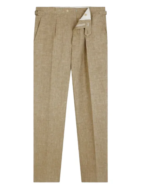 FURSAC pleated linen trousers