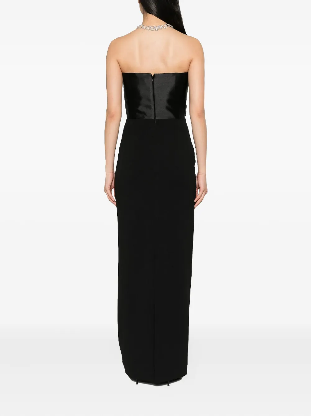 Solace London The Afra maxi-jurk Zwart