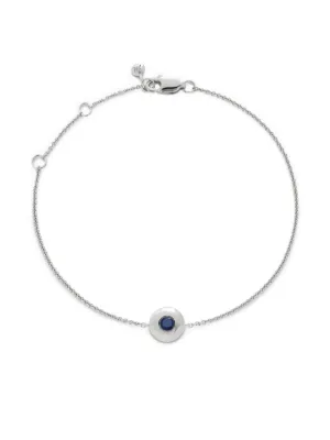 Monica Vinader February Birthstone ブレスレット | シルバートーン