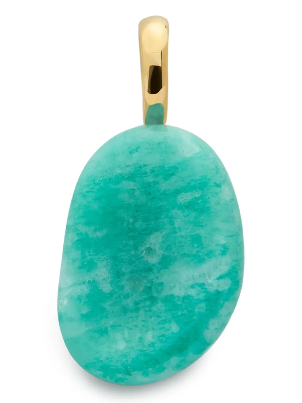 Monica Vinader Sterling Silver Aria Gemstone Pendant Amazonite In Purple