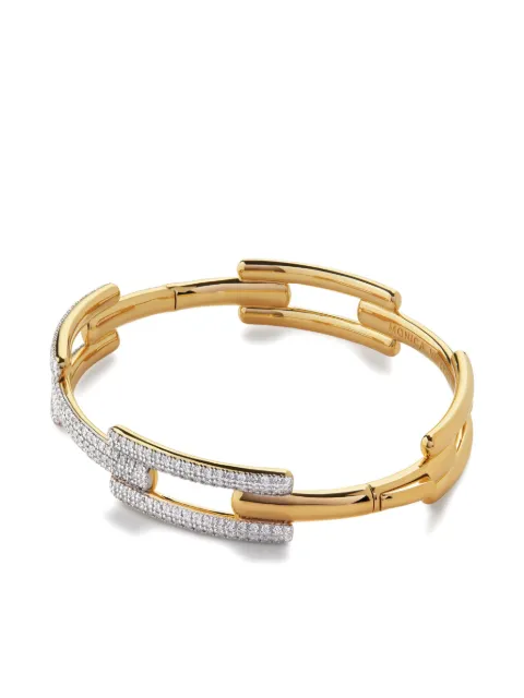 Monica Vinader Signature Link diamond bangle bracelet
