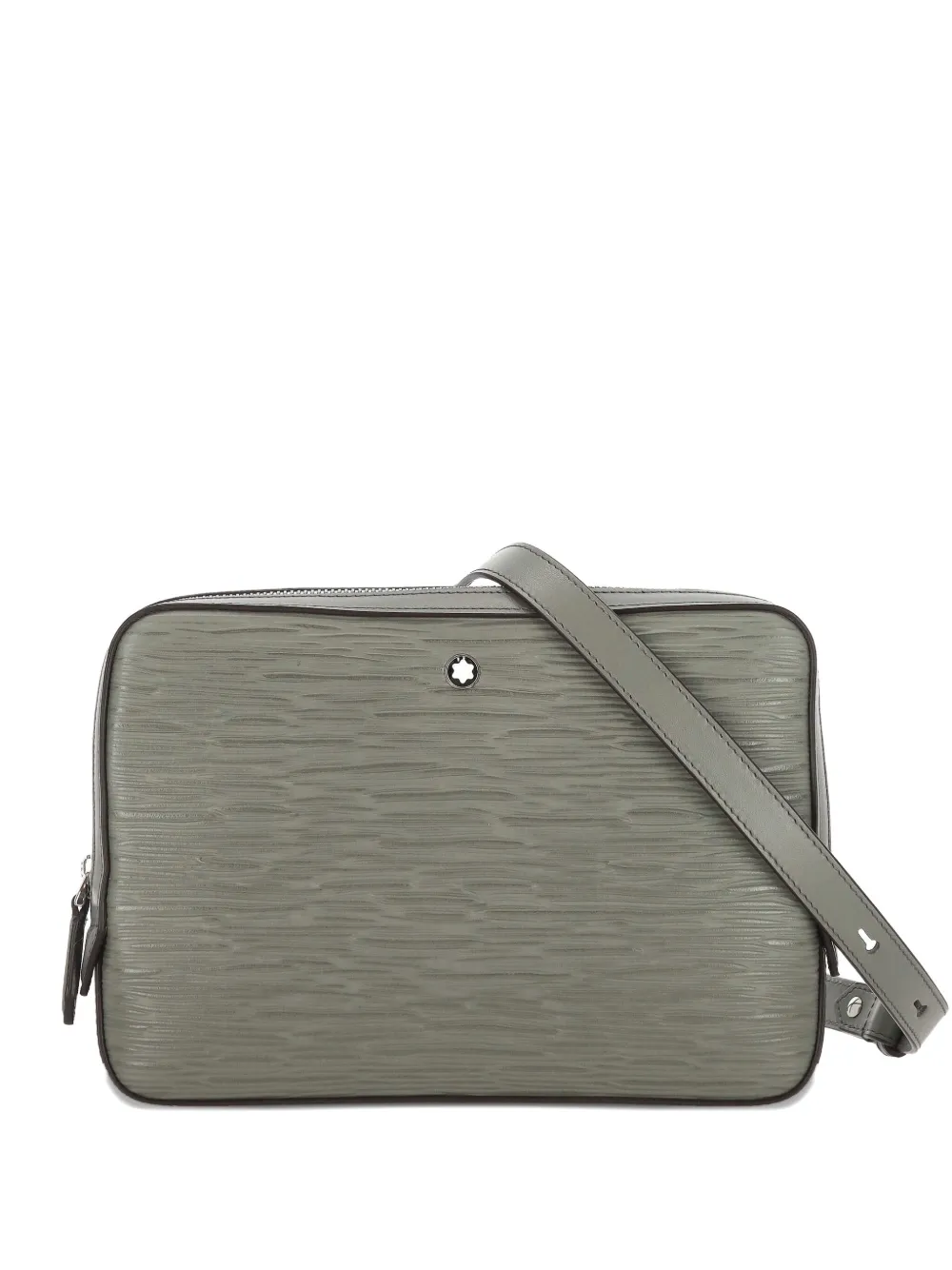 4810 embossed leather messenger bag