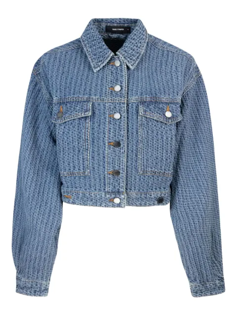 Daily Paper textured denim jacket